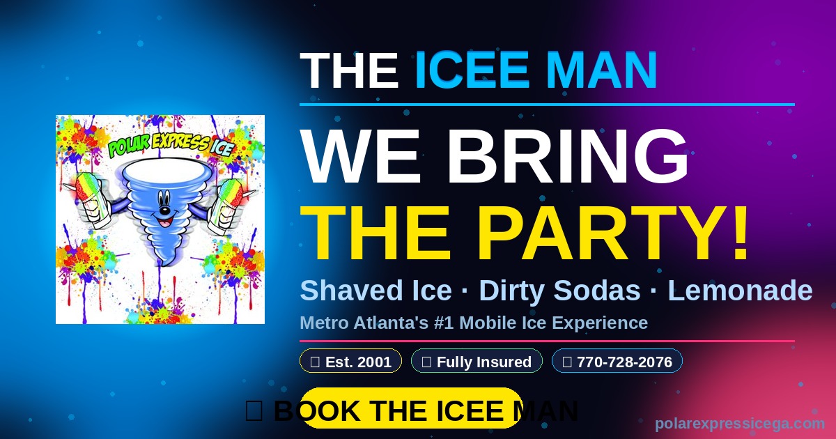 Polar Express Ice — Metro Atlanta's most booked shaved ice food truck